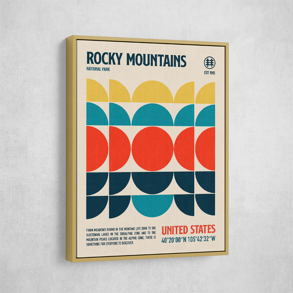 Rocky Mountains National Park Travel Poster