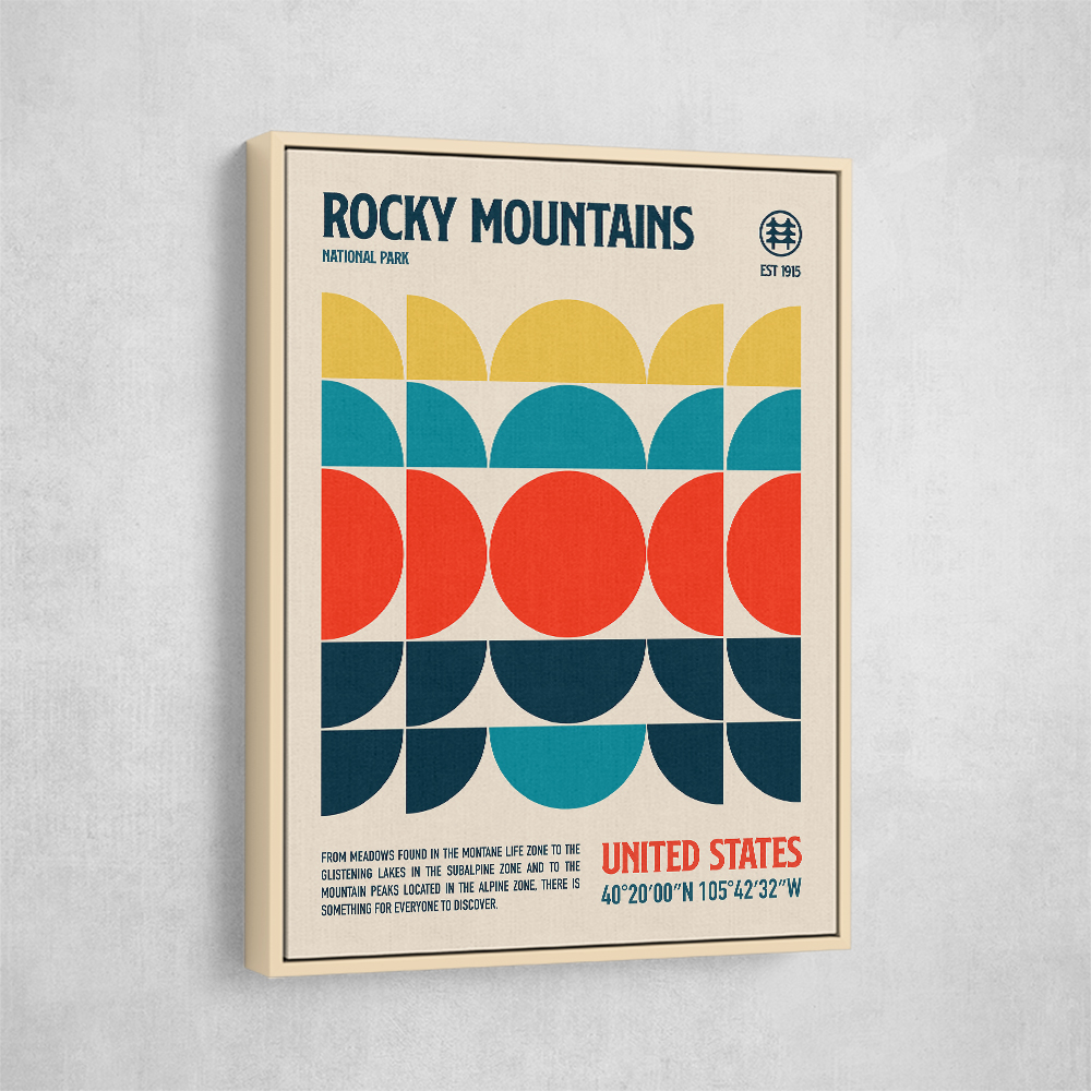 Rocky Mountains National Park Travel Poster