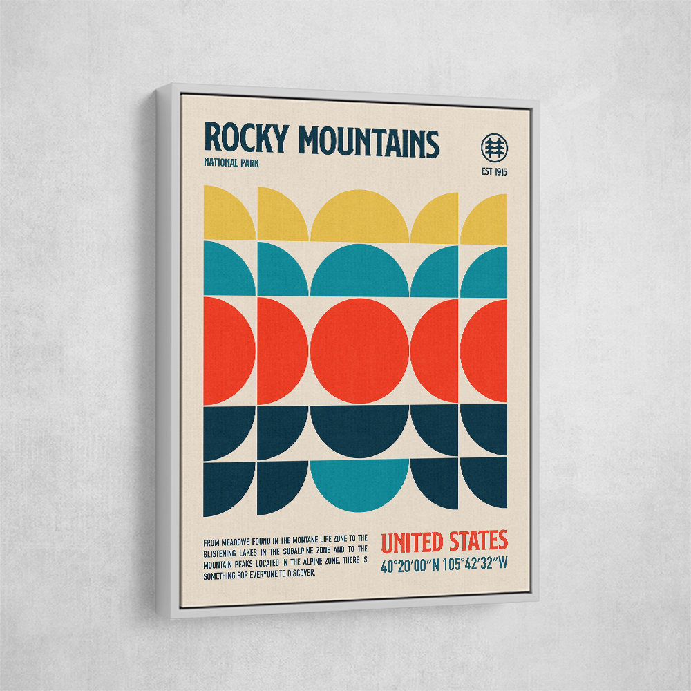 Rocky Mountains National Park Travel Poster