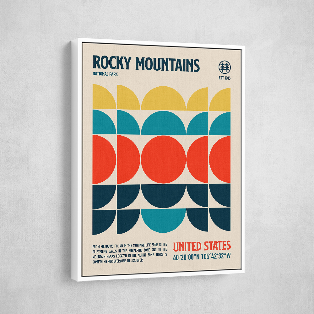 Rocky Mountains National Park Travel Poster