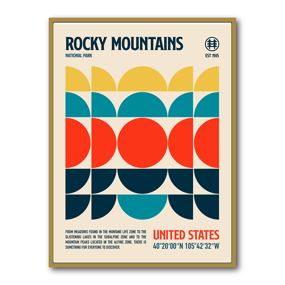 Rocky Mountains National Park Travel Poster