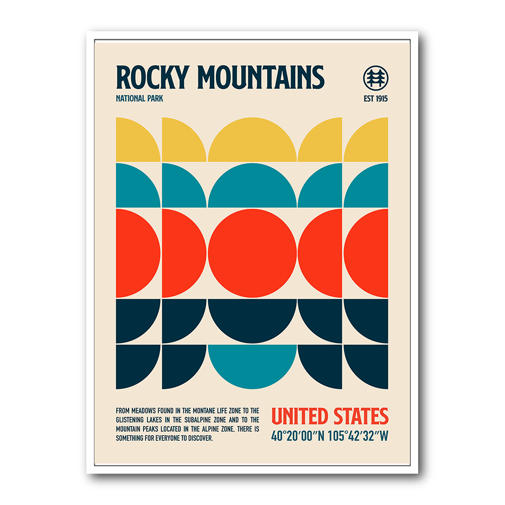 Rocky Mountains National Park Travel Poster