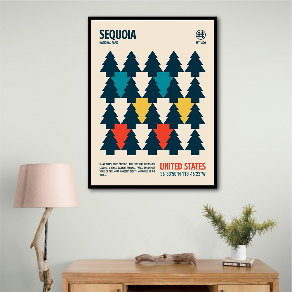 Sequoia National Park Travel Poster