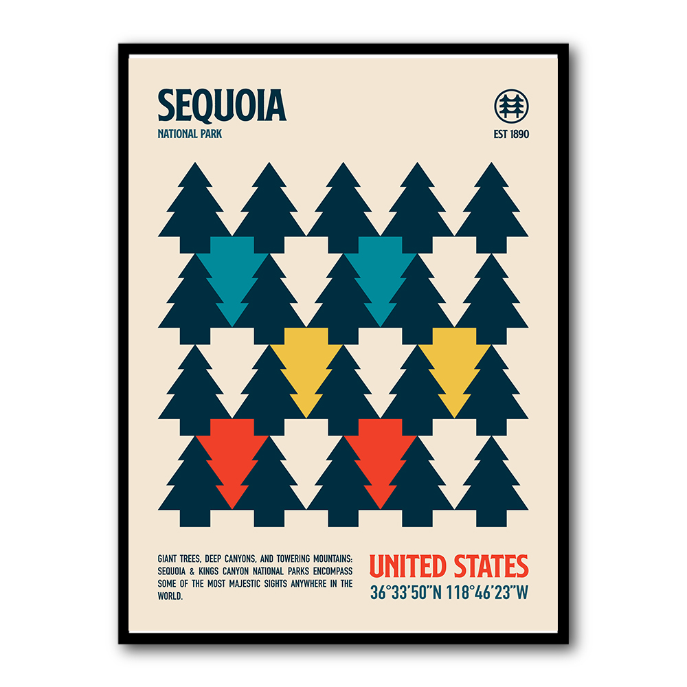 Sequoia National Park Travel Poster