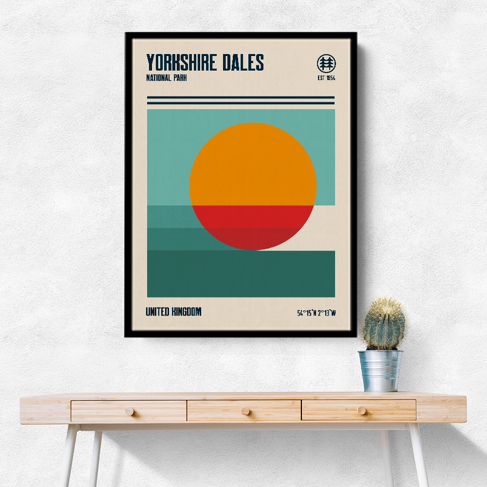 Yorkshire Dales National Park Travel Poster