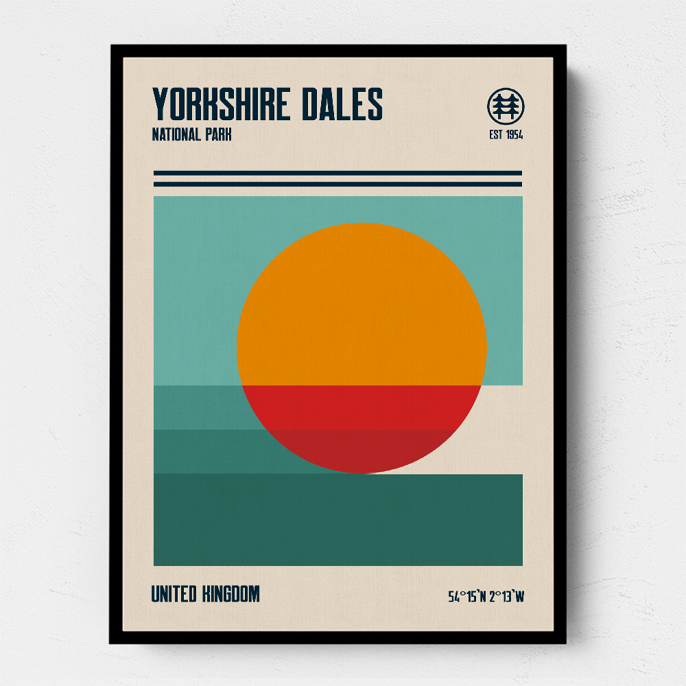 Yorkshire Dales National Park Travel Poster