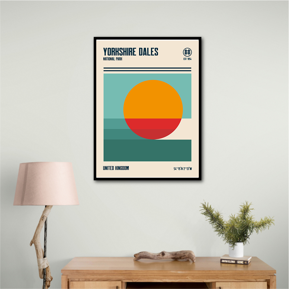 Yorkshire Dales National Park Travel Poster