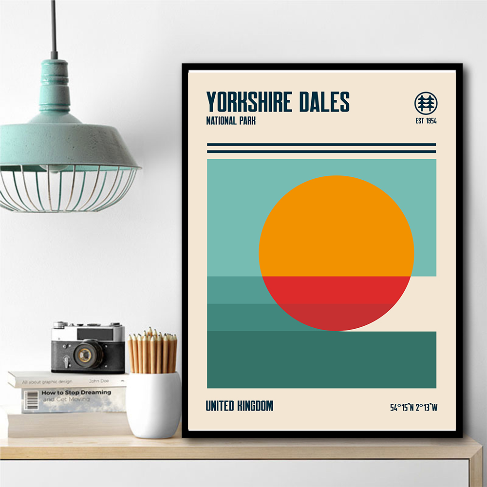 Yorkshire Dales National Park Travel Poster