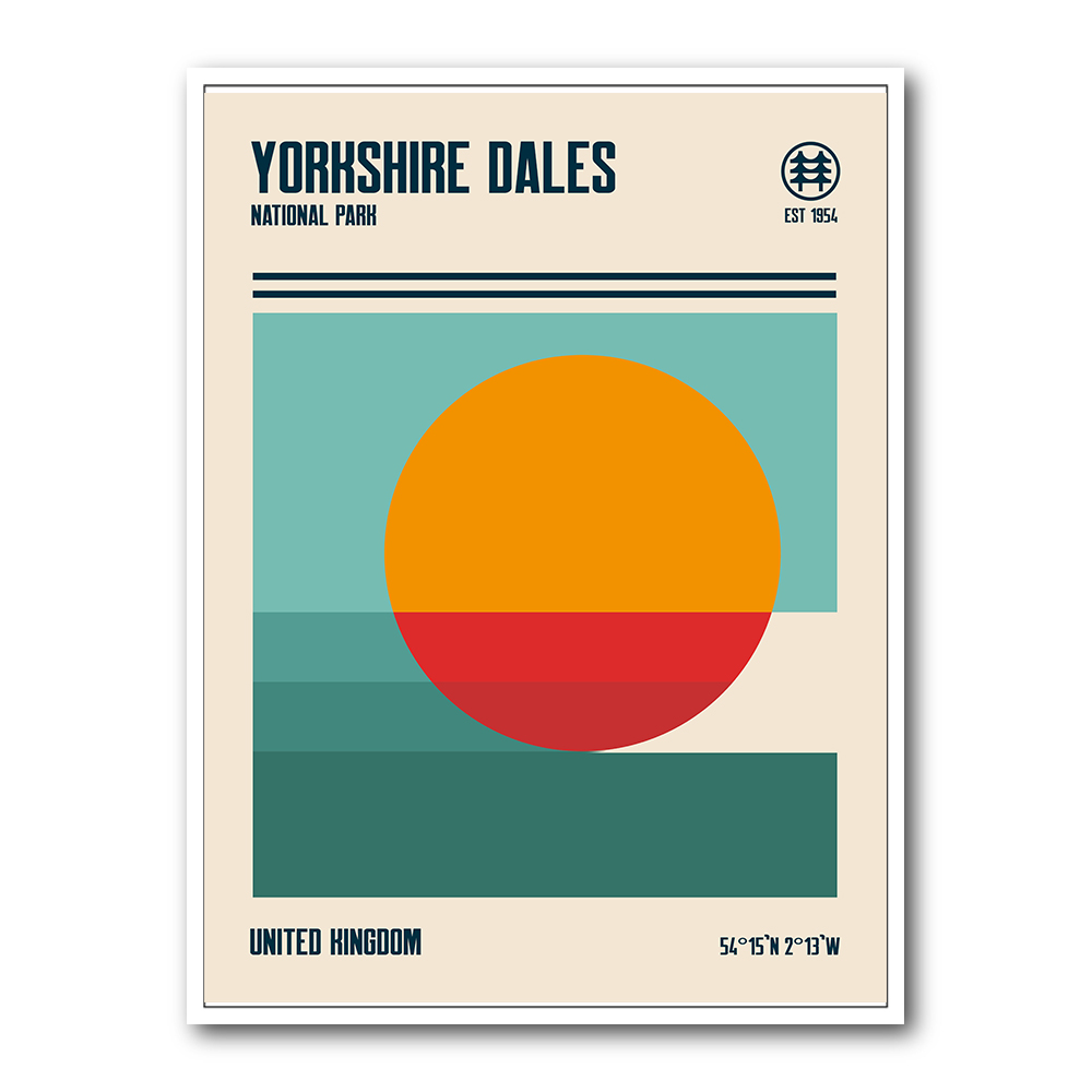 Yorkshire Dales National Park Travel Poster