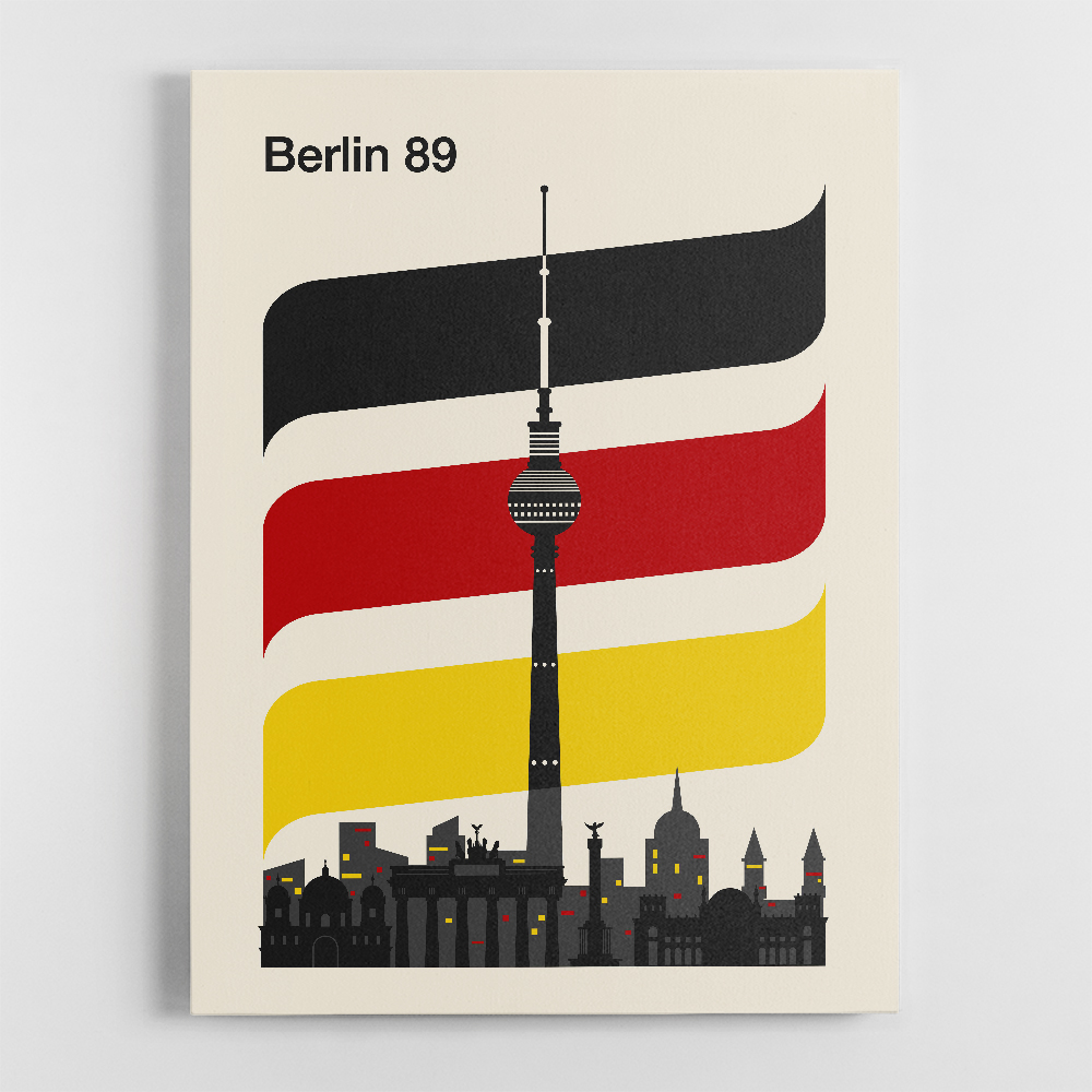 Berlin Retro Travel Print