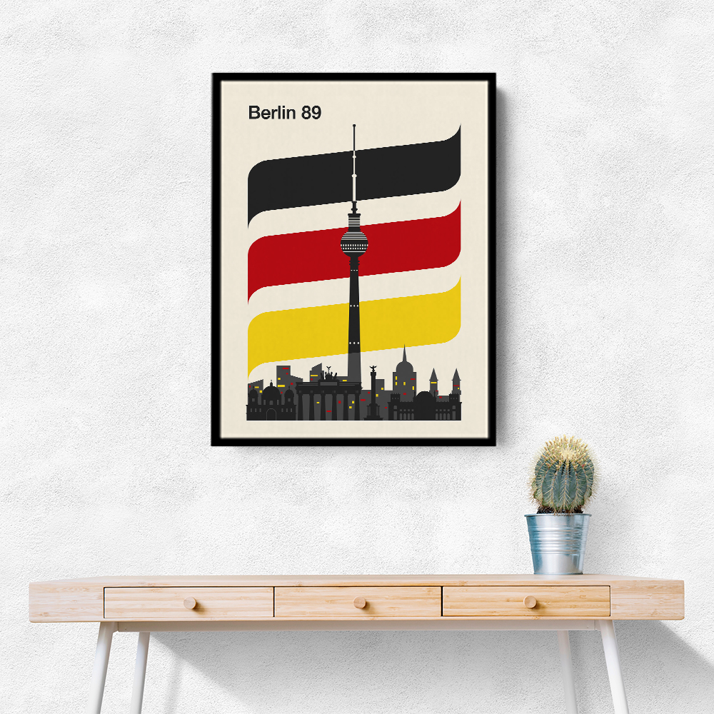 Berlin Retro Travel Print