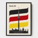 Berlin Retro Travel Print