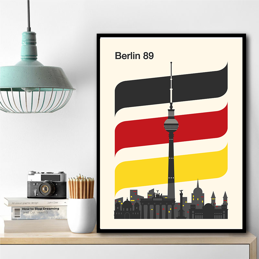 Berlin Retro Travel Print