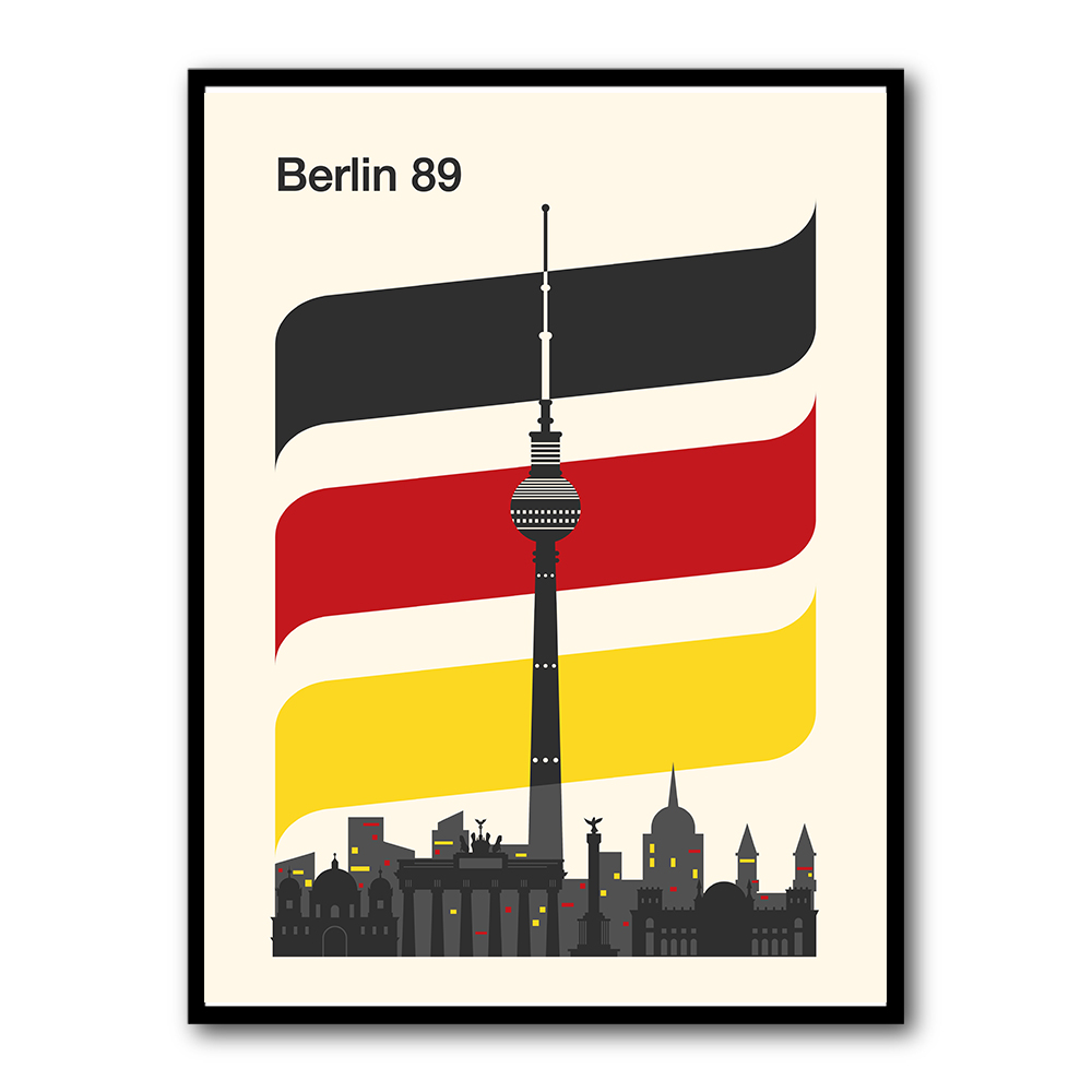 Berlin Retro Travel Print