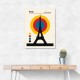 Paris Eiffel Tower Retro travel Print