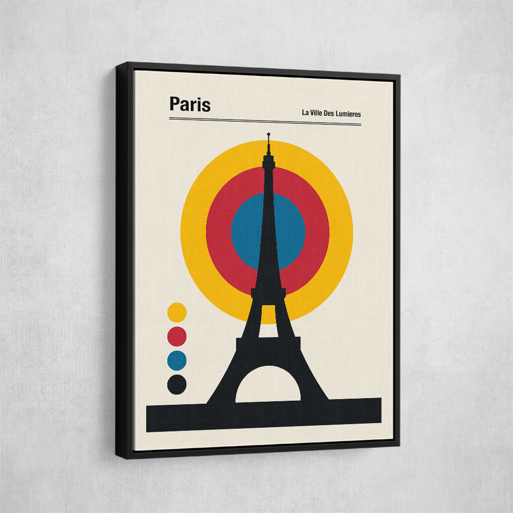 Paris Eiffel Tower Retro travel Print