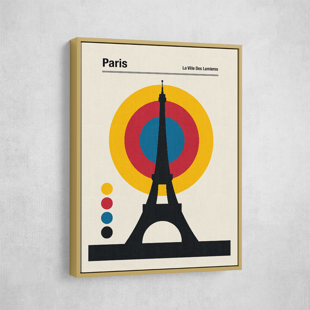 Paris Eiffel Tower Retro travel Print