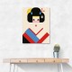 Geisha Girl Geometric Illustration