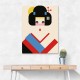 Geisha Girl Geometric Illustration