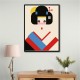 Geisha Girl Geometric Illustration