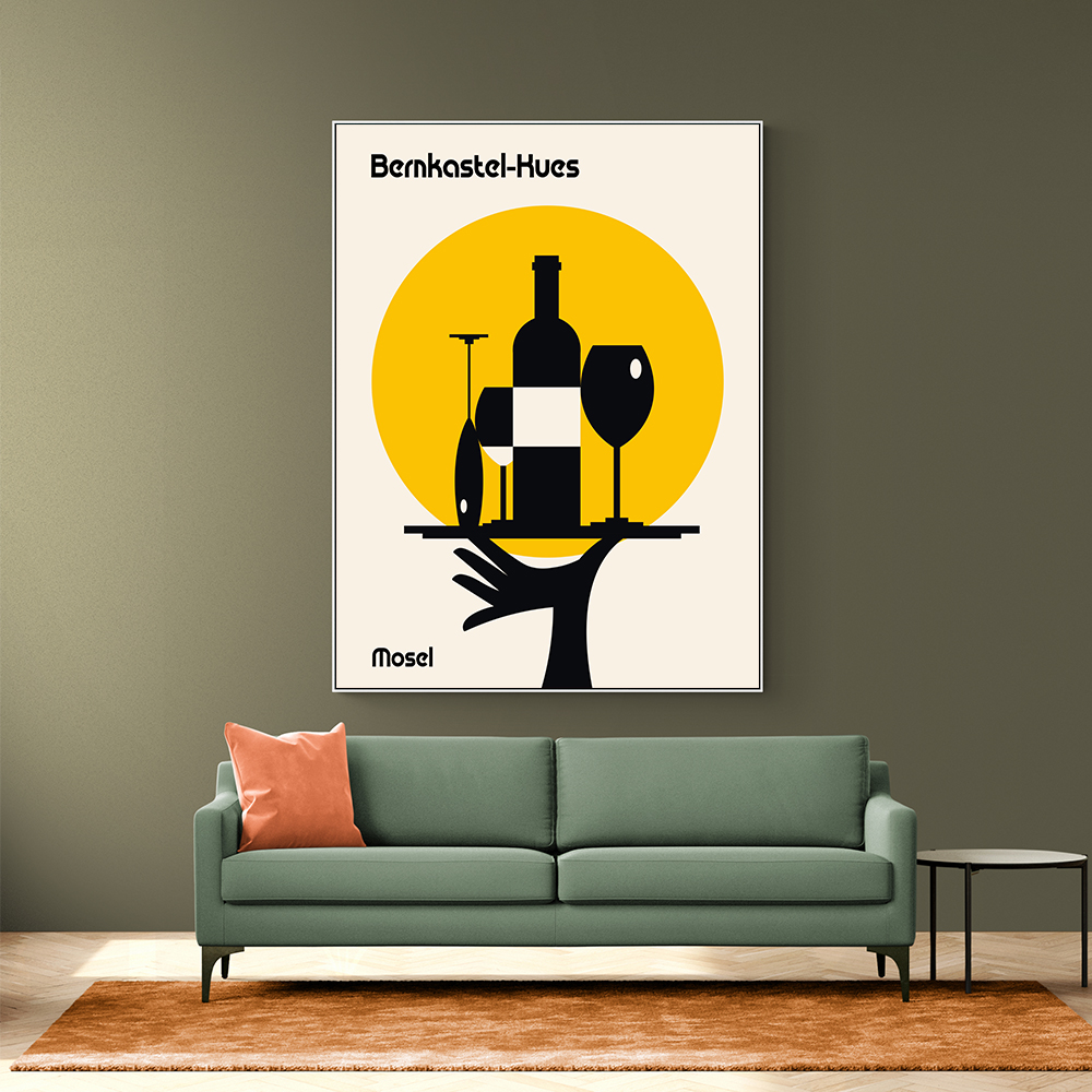 Mosel Wine Minimalist Print