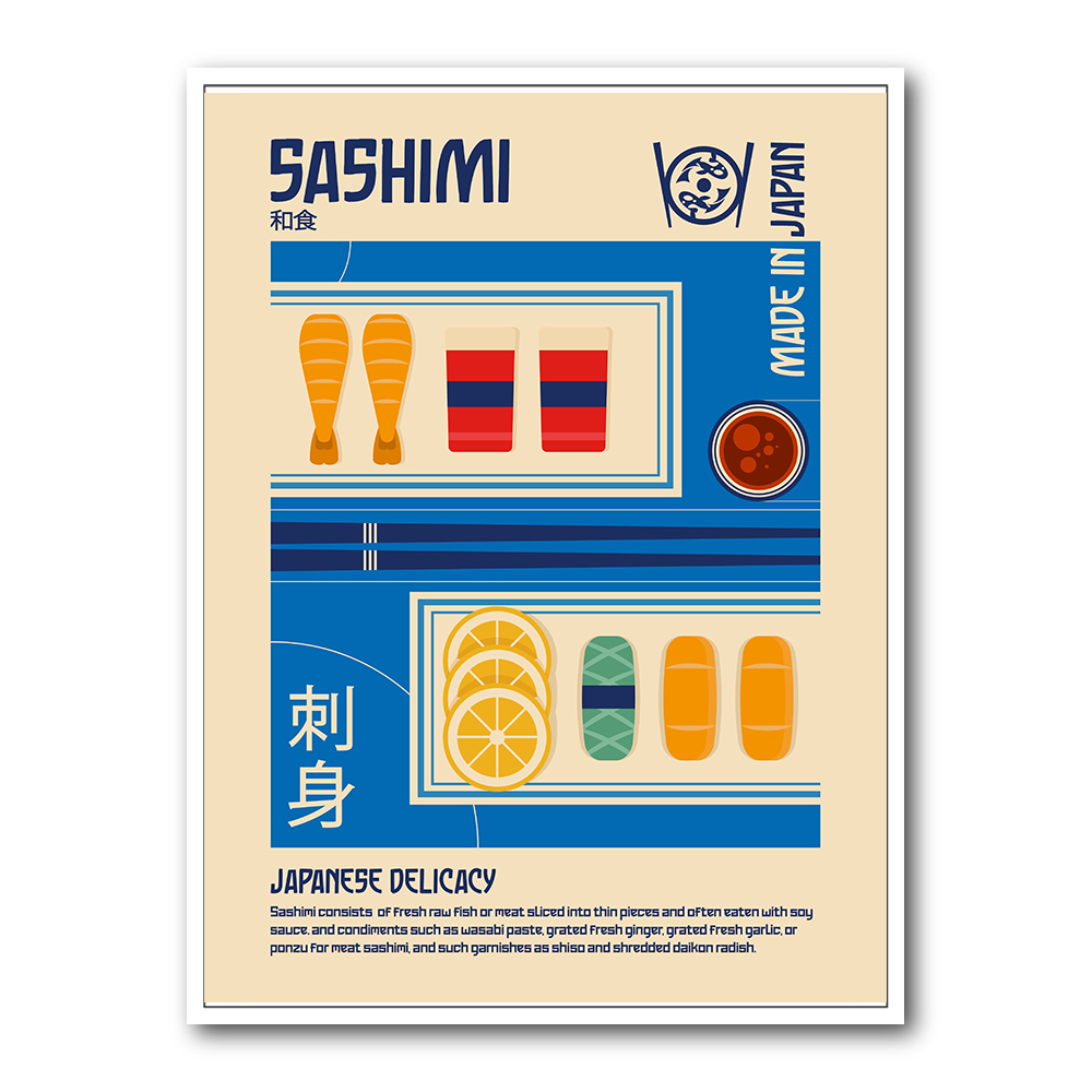 Sashimi Japanese Food Print