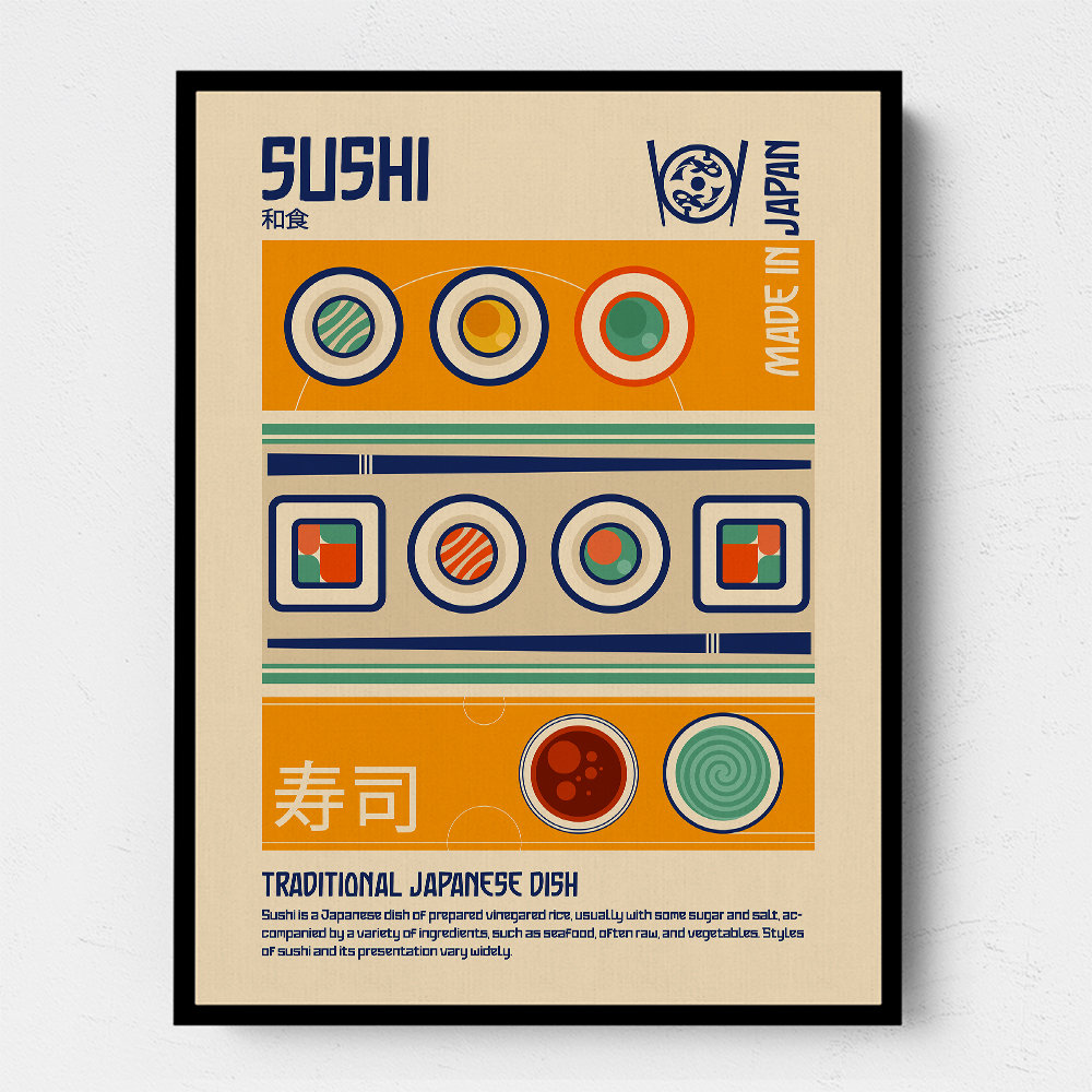 Sushi Japanese Food Print