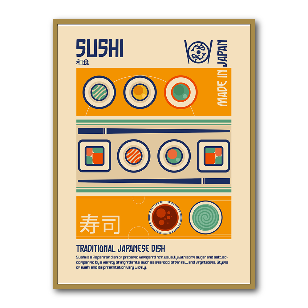 Sushi Japanese Food Print