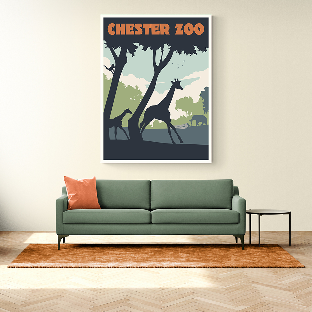 Chester Zoo Travel Print