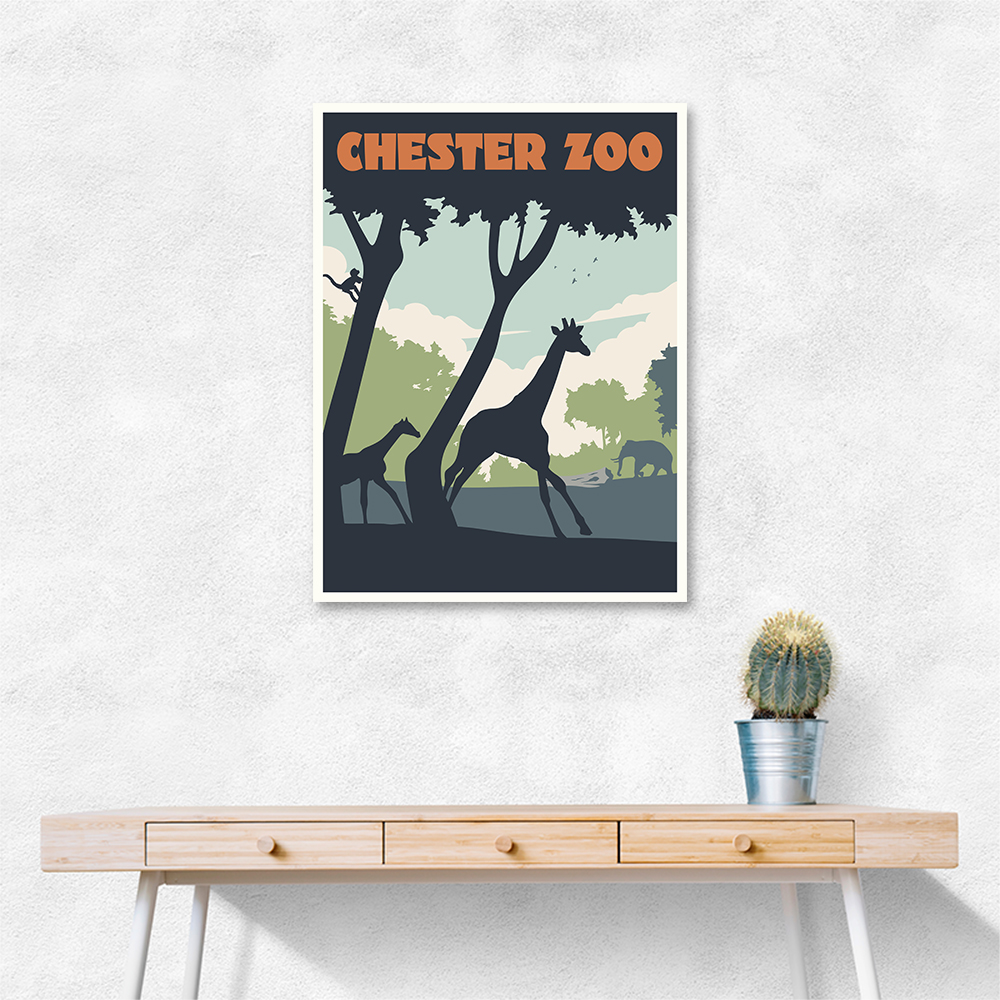 Chester Zoo Travel Print