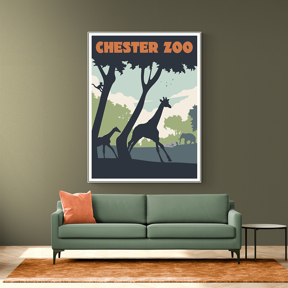 Chester Zoo Travel Print