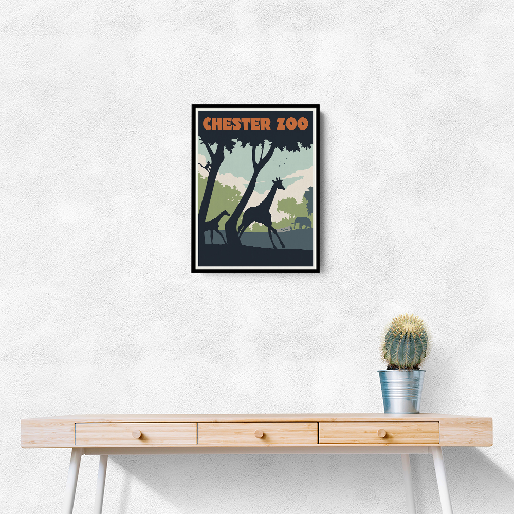 Chester Zoo Travel Print