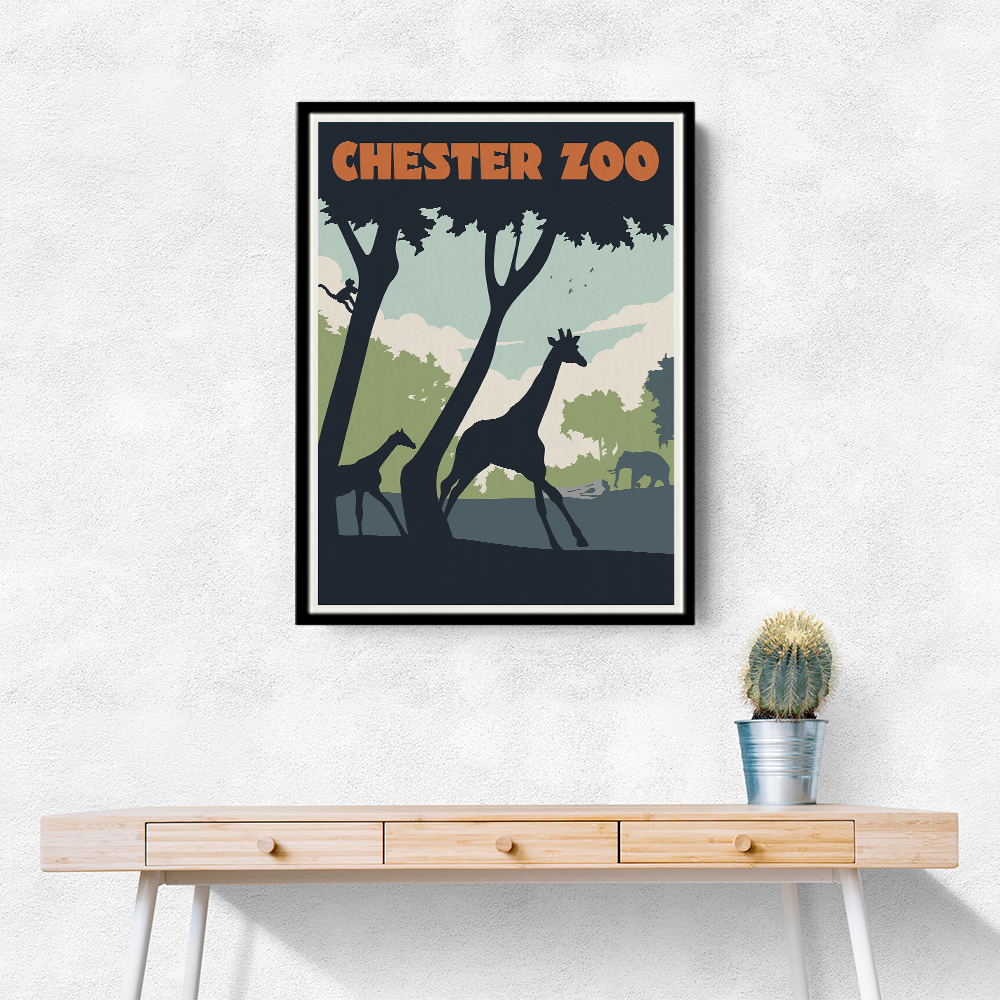 Chester Zoo Travel Print