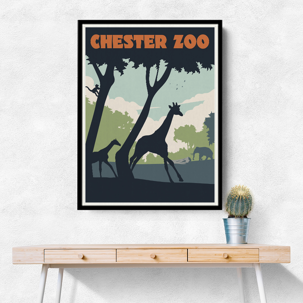 Chester Zoo Travel Print