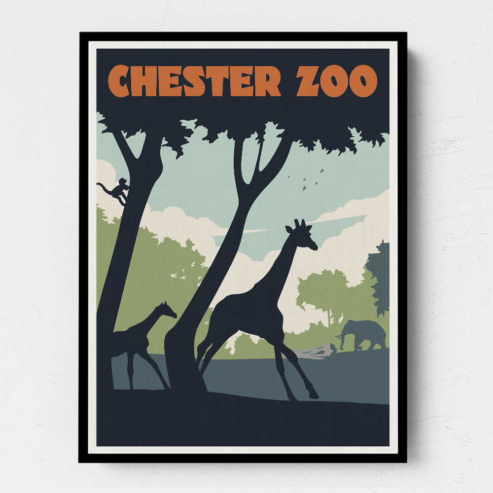 Chester Zoo Travel Print