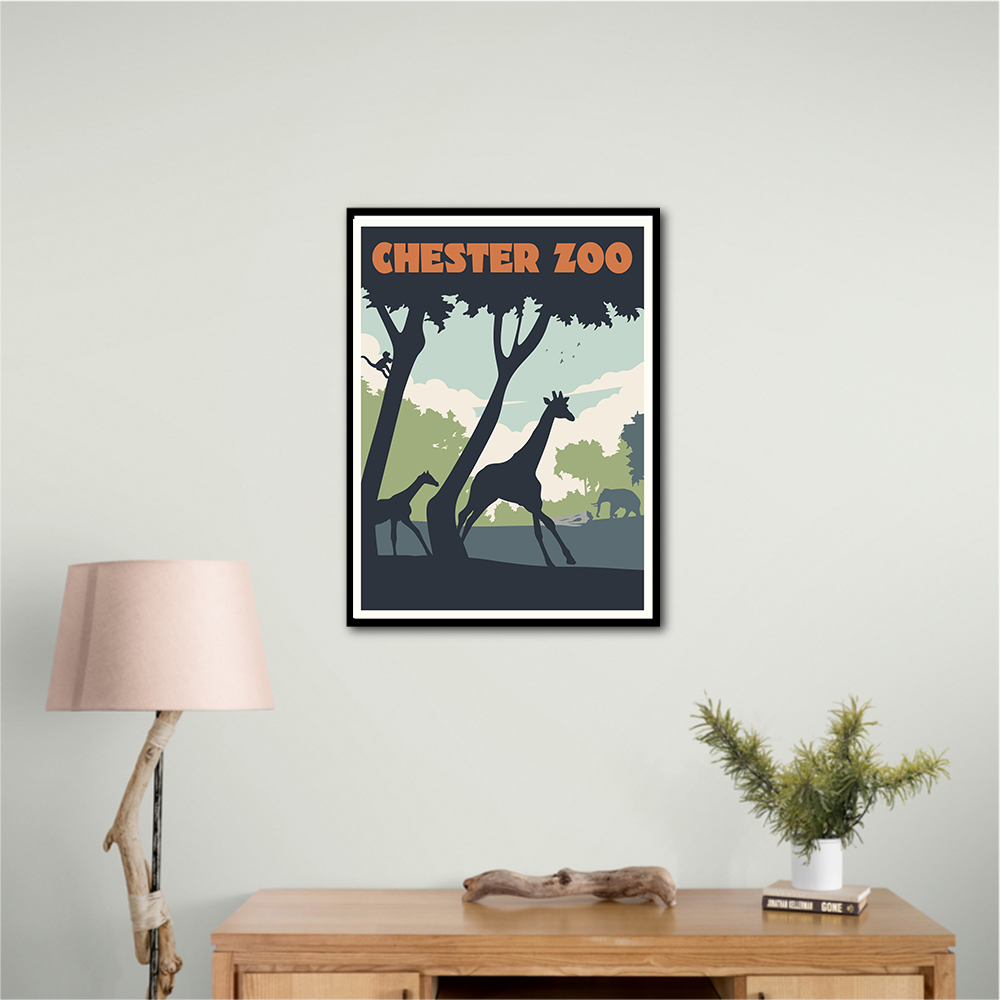 Chester Zoo Travel Print