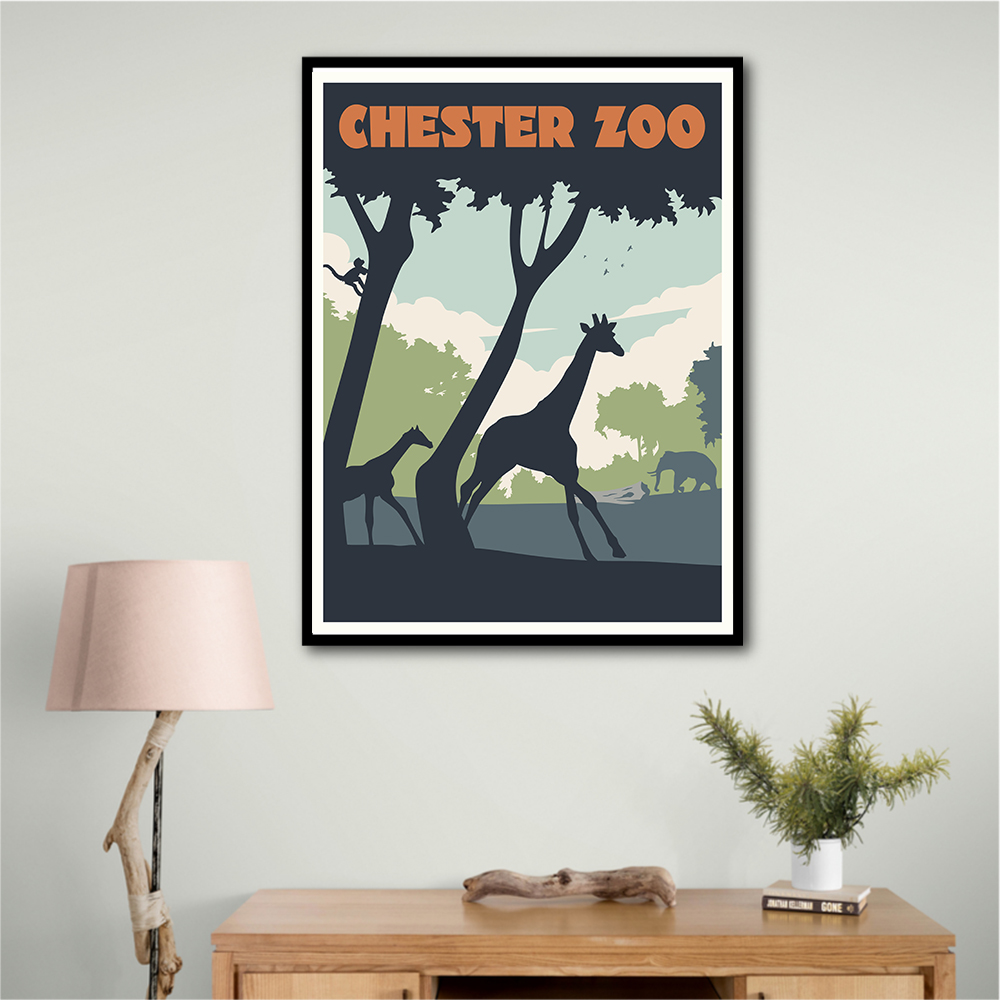 Chester Zoo Travel Print