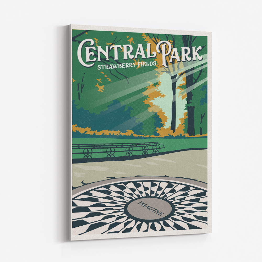 Central Park New York Travel Print