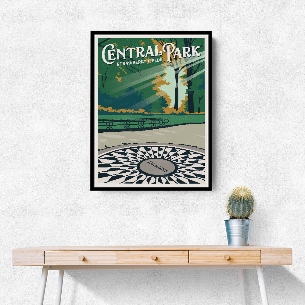 Central Park New York Travel Print