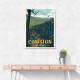 Coniston Lake District Travel Print