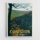 Coniston Lake District Travel Print