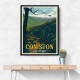 Coniston Lake District Travel Print