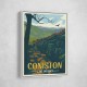 Coniston Lake District Travel Print