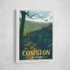 Coniston Lake District Travel Print