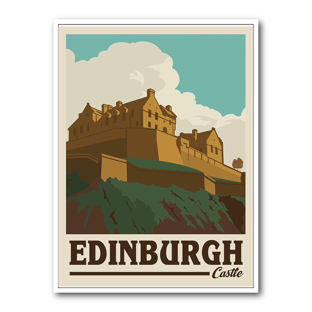 Edinburgh Castle Travel Print