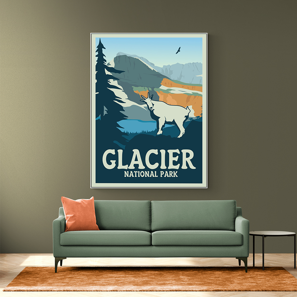 Glacier National Park Travel Print