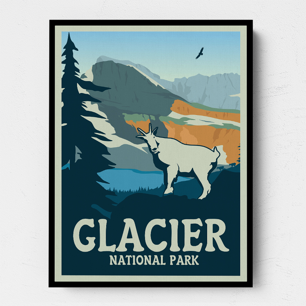 Glacier National Park Travel Print