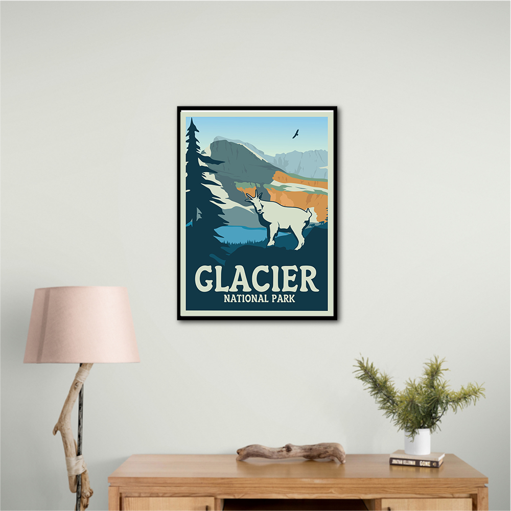 Glacier National Park Travel Print