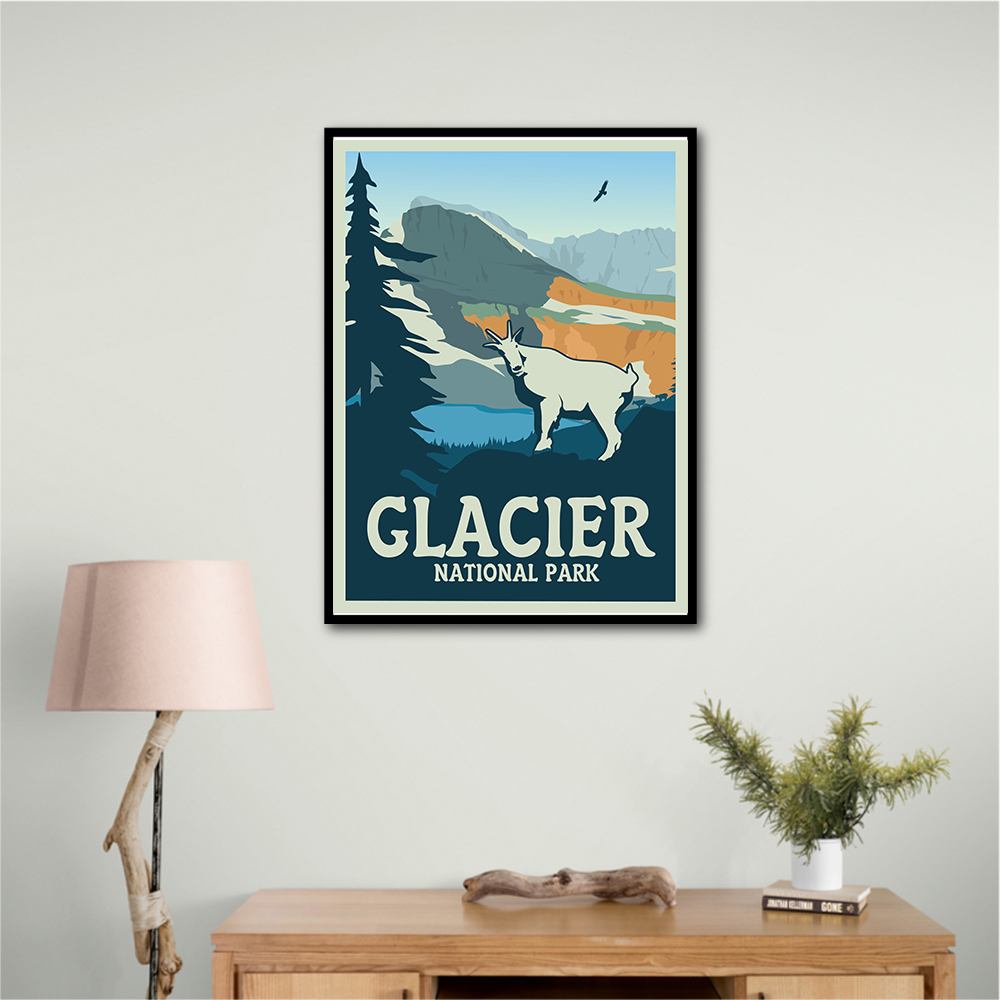 Glacier National Park Travel Print