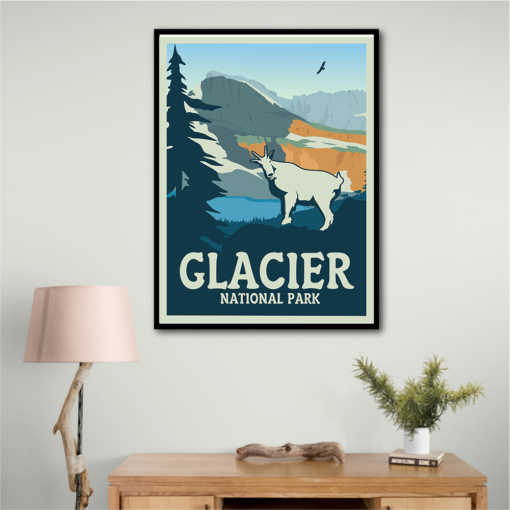 Glacier National Park Travel Print